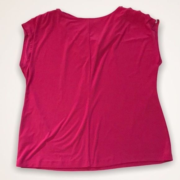 DRESSBARN Collection Rhinestone Cold Shoulder Top - Picture 3 of 8